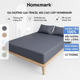 Ga Giường Lụa Tencel 60S Cao Cấp Homemark 160x200/180x200cm Mềm Mịn, Thoáng Mát, Sang Trọng - FS2