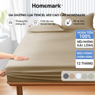 Ga Giường Lụa Tencel 60S Cao Cấp Homemark 160x200/180x200cm Mềm Mịn, Thoáng Mát, Sang Trọng - FS5
