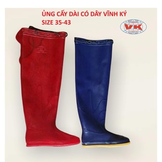 Ủng cấy dài Vĩnh Ký size 35-43 đế chống trơn trượt, ủng lội nước, ủng đi mưa, ủng lao động
