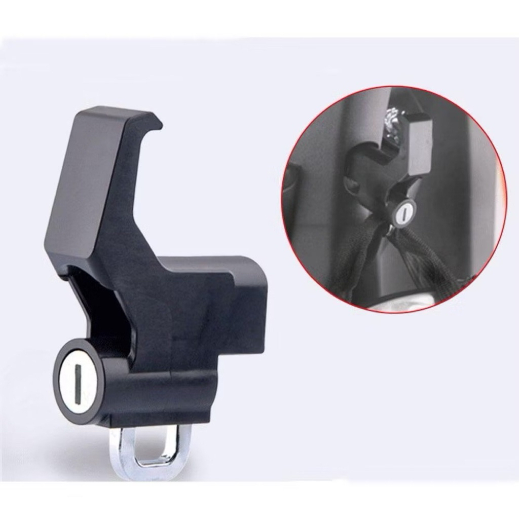 Móc Treo Đồ Xe Máy Kèm Khóa Chống Trộm Mũ Nón bảo hiểm