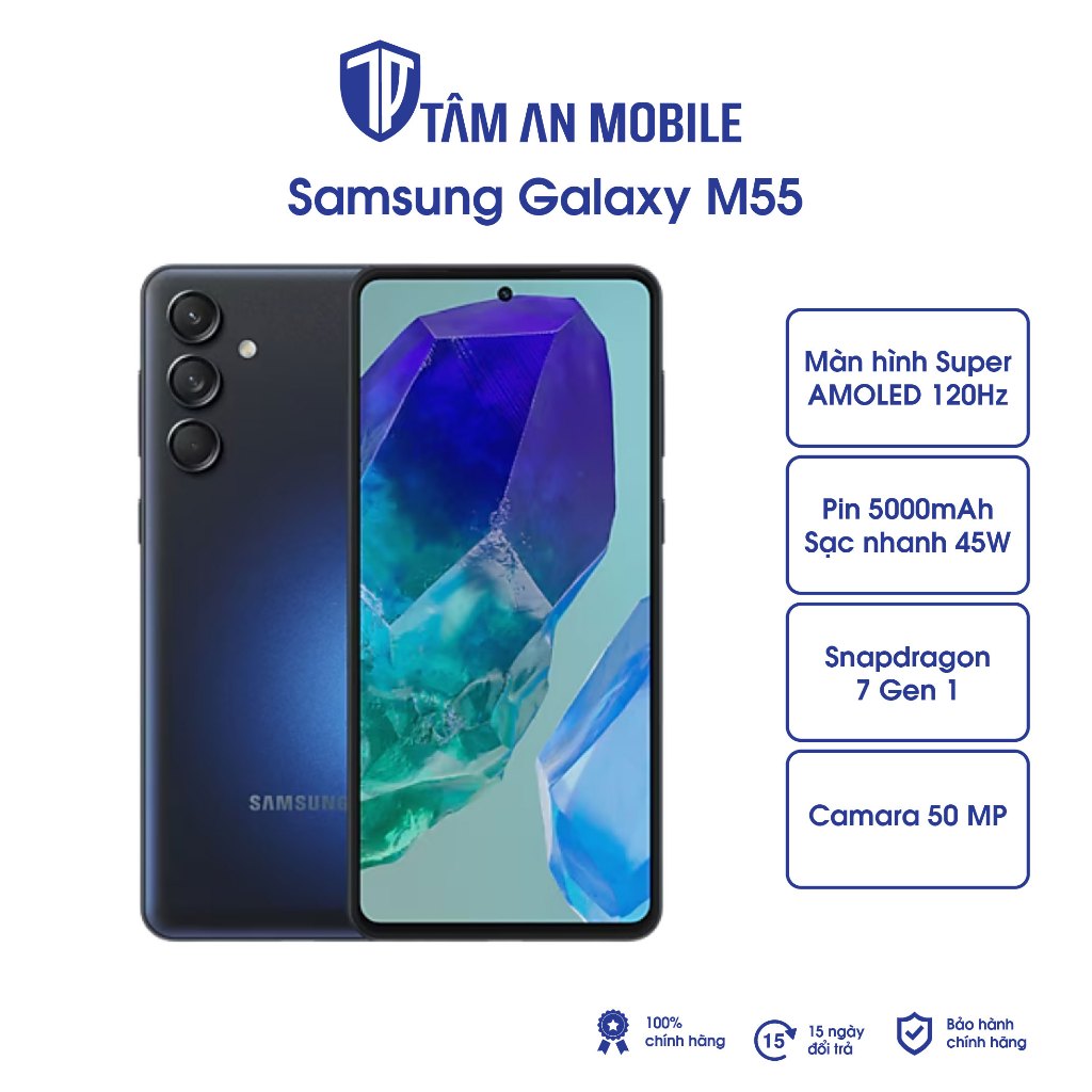 Điện Thoại Samsung Galaxy M55 5G 12GB/256GB - Chính Hãng | Shopee Việt Nam