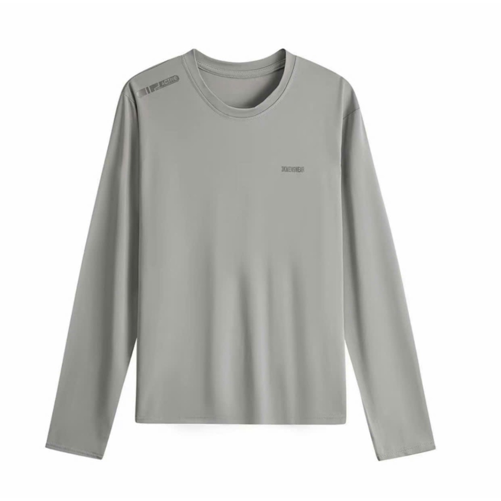 Áo Thun Nam Dài Tay, Áo Giữ Nhiệt 3KMEN Thun Lạnh 4 Chiều Co Giãn Logo In Nhiệt Form 50-85kg