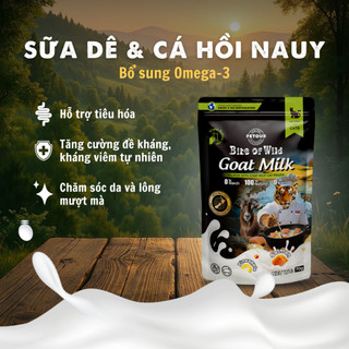 Pate Cao Cấp Bite of Wild Hộp 12 Gói 70G, Công Thức Sữa Dê, Nguồn Đạm Tự Nhiên Cho Mèo Từ 2 Tháng