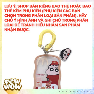 Bao Đựng Thẻ Nhân Viên Dọc Nhựa Mica Trong Suốt Phong Cách Nhân Vật Hoạt Hình Shin Food Red Funny Anime Cute Đáng Yêu