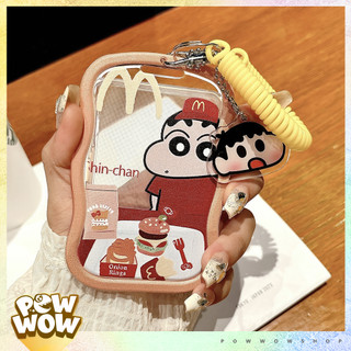 Bao Đựng Thẻ Nhân Viên Dọc Nhựa Mica Trong Suốt Phong Cách Nhân Vật Hoạt Hình Shin Food Red Funny Anime Cute Đáng Yêu