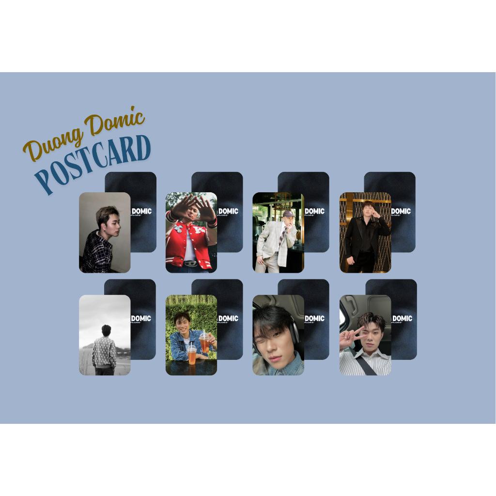 Set card bo góc ca sĩ Dương Domic - Anh trai say Hi