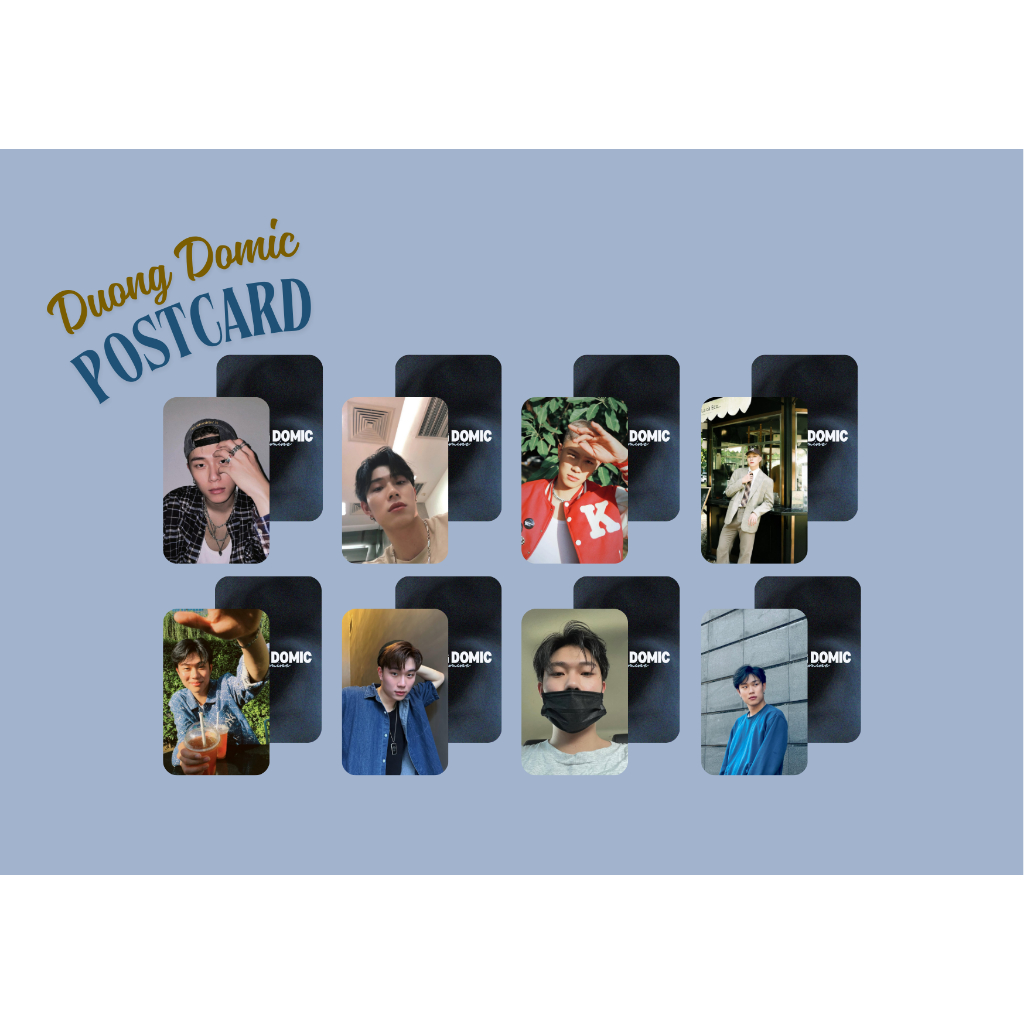 Set card bo góc ca sĩ Dương Domic - Anh trai say Hi
