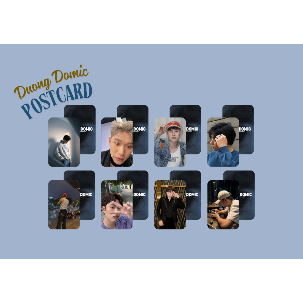 Set card bo góc ca sĩ Dương Domic - Anh trai say Hi