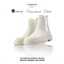 Giày BOOTS DA NUBUCK LEMANS màu Beige CBT88.2 đế cao su tăng cao 4cm BH 12 tháng