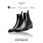 Giày da bò Chelsea boots LEMANS CB01, mũi nhọn, Gót cao đế cao 5cm độc quyền, Bảo Hành 24 tháng