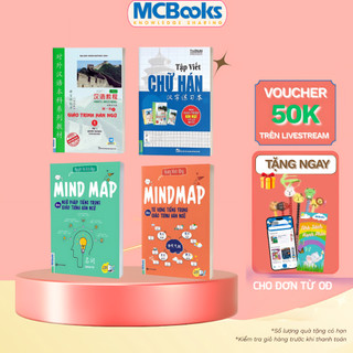 Sách -Combo Tự học tiếng Trung: Giáo trình Hán ngữ 1,Tập viết chữ Hán, Mindmap từ vựng, ngữ pháp theo giáo trình Hán ngữ