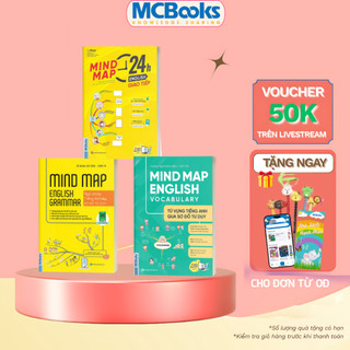 Sách - Combo Mindmap English - Vocabulary - Grammar - Giao Tiếp - Học Kèm App Online
