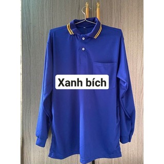 áo thun lao động tay dài nam có cổ, có túi trước ngực vải mền đẹp