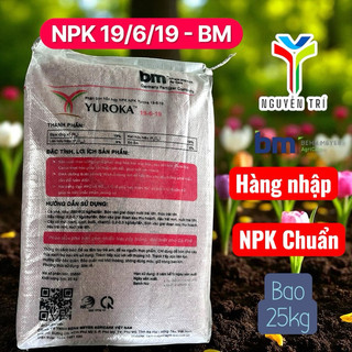 Phân bón NPK Yuroka 19-6-19 - Hàng nhập khẩu Đức - Dưỡng trái, lớn trái, chắc hạt, bao 25kg