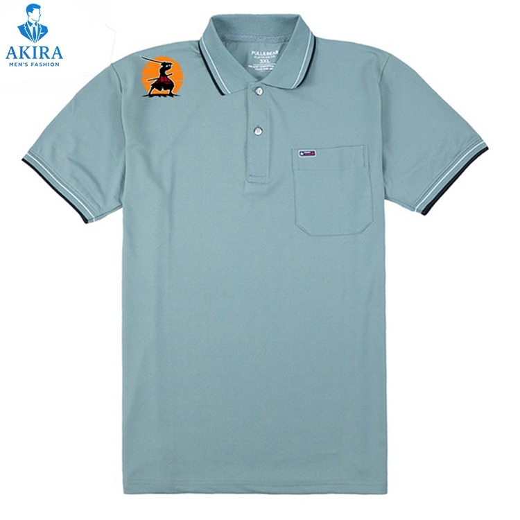 Áo thun nam POLO thiết kế vải cá sấu cotton cao cấp ngắn tay