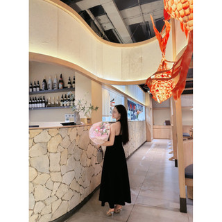 ( New design) Đầm linen Hàn Lalin dress cổ yếm tim dáng xoè cao cấp - Phong cách gợi cảm sang trọng - REN STUDIO