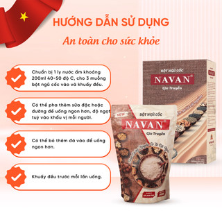 Bột Ngũ Cốc Navan Gia Truyền Giàu Dinh Dưỡng Hỗ Trợ Tiêu Hoá Tăng Cường Sức Khoẻ Lợi Sữa Sau Sinh