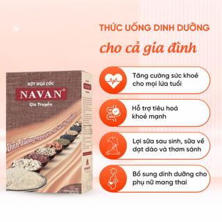 Bột Ngũ Cốc Navan Gia Truyền Giàu Dinh Dưỡng Hỗ Trợ Tiêu Hoá Tăng Cường Sức Khoẻ Lợi Sữa Sau Sinh