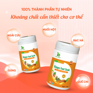 Muối Ngâm Chân Quế Gừng Bảo Nhiên Giảm Đau Xương Khớp, Khử Mùi, Thải Độc, Ngủ Ngon 500g