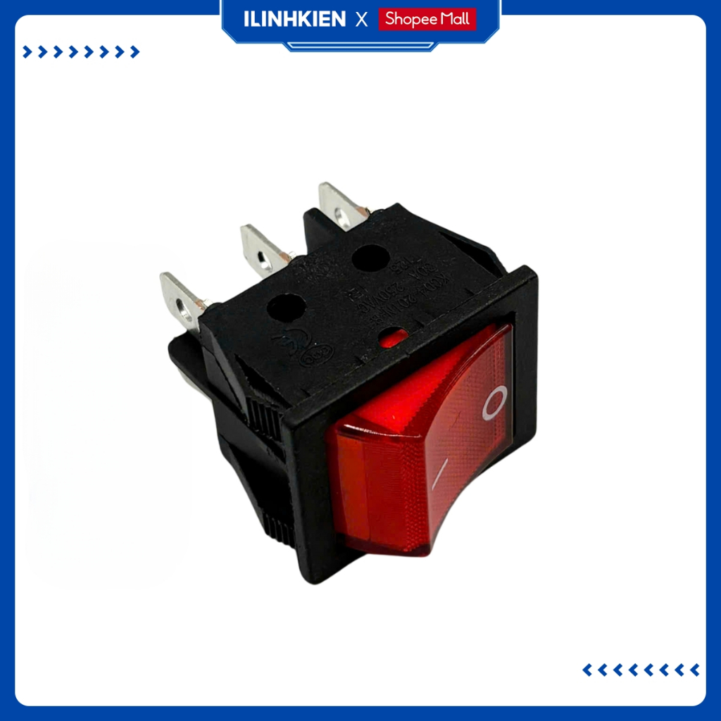 Công tắc bập bênh KCD4-201N 30A 250V 31x25mm 2 chế độ chất lượng tốt ILinhkien
