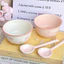 Set 2 Bát 2 Thìa Sứ Nhiều Hình Dễ Thương, Bộ Bát Cơm Sứ In Hình Đáng Yêu SET2BAT