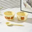 Set 2 Bát 2 Thìa Sứ Nhiều Hình Dễ Thương, Bộ Bát Cơm Sứ In Hình Đáng Yêu SET2BAT