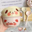 Set 2 Bát 2 Thìa Sứ Nhiều Hình Dễ Thương, Bộ Bát Cơm Sứ In Hình Đáng Yêu SET2BAT