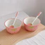 Set 2 Bát 2 Thìa Sứ Nhiều Hình Dễ Thương, Bộ Bát Cơm Sứ In Hình Đáng Yêu SET2BAT