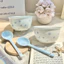Set 2 Bát 2 Thìa Sứ Nhiều Hình Dễ Thương, Bộ Bát Cơm Sứ In Hình Đáng Yêu SET2BAT