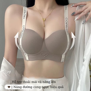 Áo ngực nữ không gọng êm ái - Áo Lót chất su mút dày mềm nâng ngực quai lưng bản bự co dãn  A4412