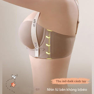 Áo ngực nữ không gọng êm ái - Áo Lót chất su mút dày mềm nâng ngực quai lưng bản bự co dãn  A4412