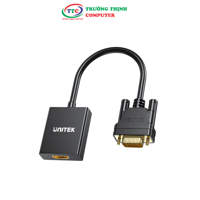 Cáp chuyển VGA qua HDMI Unitek V112ABK V112 Chính hãng Unitek bảo hành ...