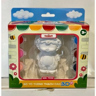 Khay Pha Màu Oval 23x16cm, Bộ Diy Bút lông, Đất Nặn, Tô Tượng, VAT - COLORMATE