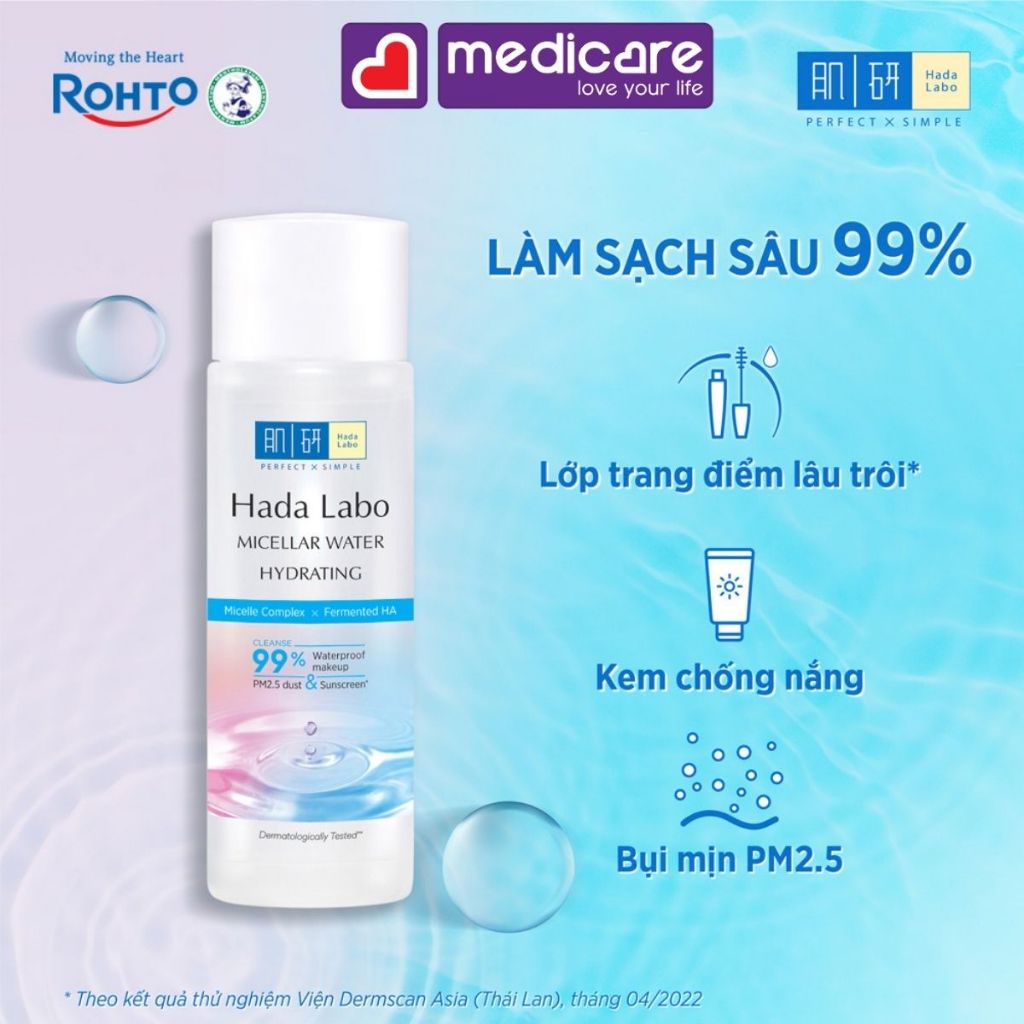 Nước tẩy trang HADA LABO Micellar Water Hydrating 40ml