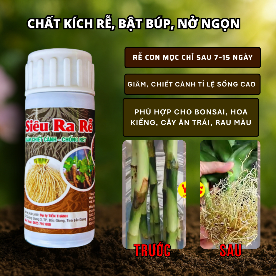 Siêu Ra Rễ 30ml công ty Valva, phân bón lá kích rễ cây, kích rễ để giâm ...