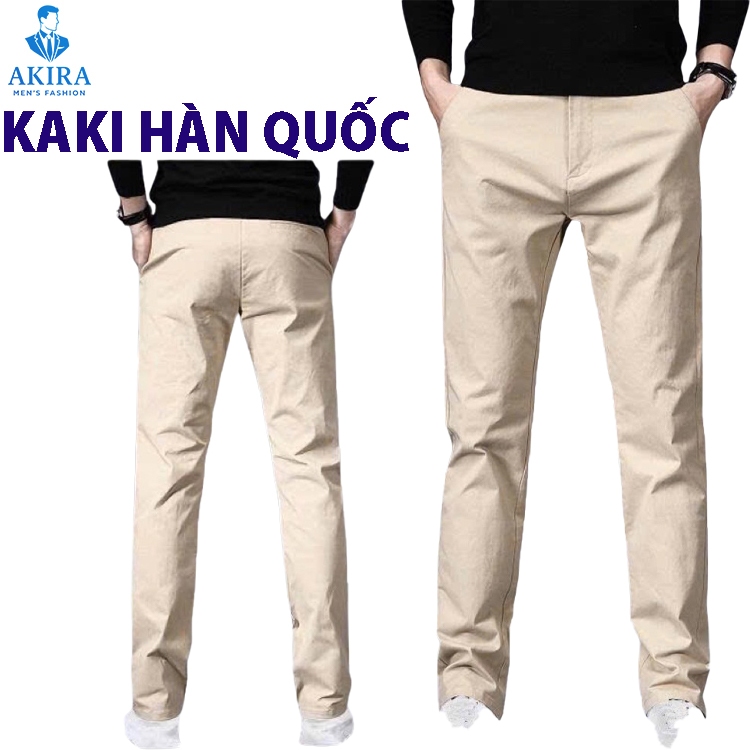 Quần kaki nam ống ôm, co giãn, thoải mái