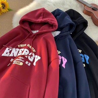 Áo hoodie nữ nam tay bồng khoác nỉ form rộng KONOVA chất liệu nỉ bông ấm áp