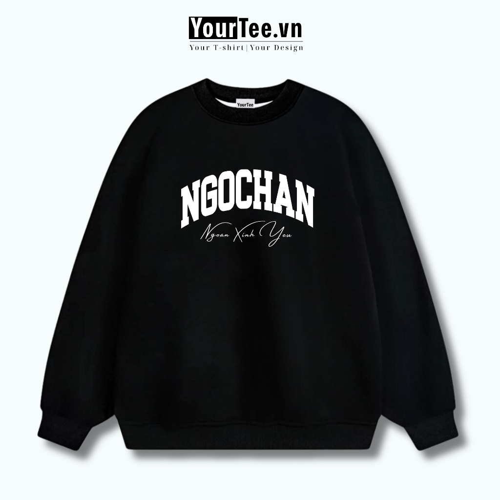 [ÁO SWEATER IN TÊN] Áo Sweater Couple Dáng Rộng Nỉ Bông Form Oversize In Tên Theo Yêu Cầu YW02 + CÓ HỘP