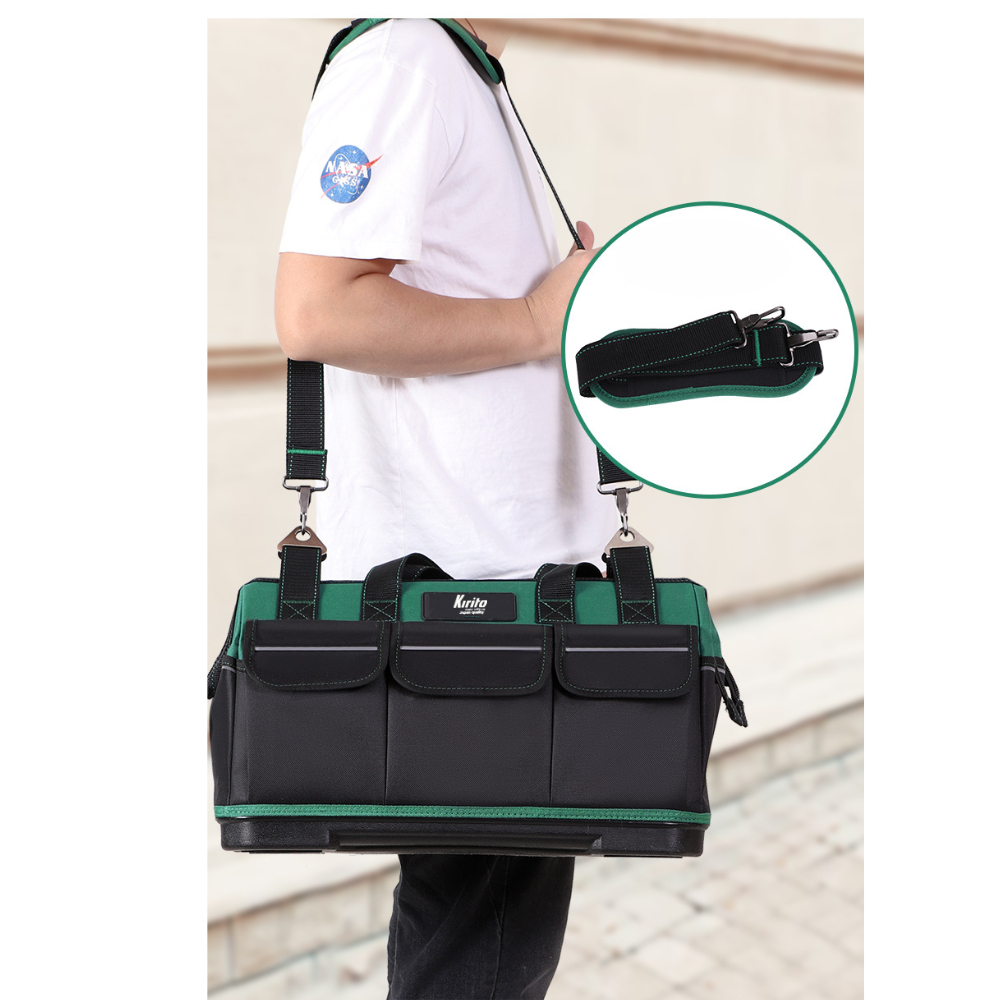 Túi Đựng Đồ Nghề Kirito 20 Inch Dạng Chữ A - Vải Oxford  Chống Thấm, Đế Nhựa, Nhiều Ngăn Tiện Dụng