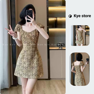 Đầm thiết kế Mylan dress dáng ngắn họa tiết sang trọng