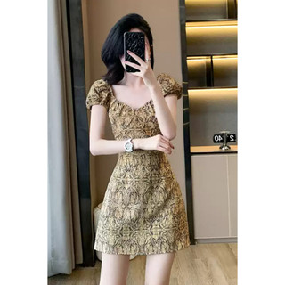 Đầm thiết kế Mylan dress dáng ngắn họa tiết sang trọng