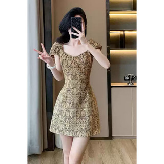 Đầm thiết kế Mylan dress dáng ngắn họa tiết sang trọng