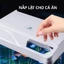 Bể cá mini đúc nguyên khối, bể cá văn phòng, combo đẩy đủ, có đèn led và lọc đầy đủ. Decor phòng làm việc, bàn máy tính