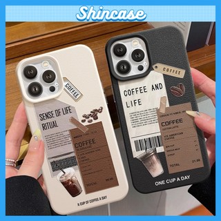 Ốp Lưng iPhone TPU Hoạ Tiết Da Mềm Coffee Chống Sốc, Chống Bẩn - iP 7/8/X/XS/11/12/13/14/15/16/17/Plus/Pro/Max/Air