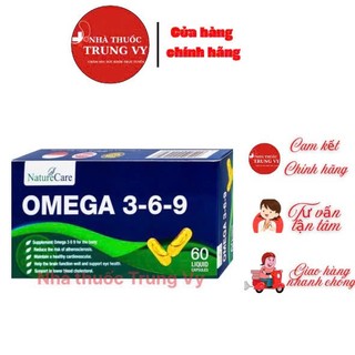 Viên Uống Omega 3-6-9 Naturecare Giảm Cholesterol, Bảo Vệ Tim Mạch 120 Viên
