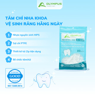 [ COMBO 12 túi ] tăm chỉ nha khoa OLYMPUS - Sản phẩm vệ sinh răng miệng hàng VIỆT NAM chất lượng cao