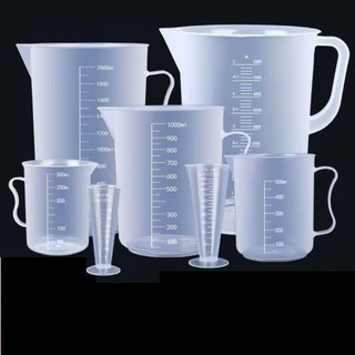 Ca đong định lượng chia vạch,nhựa trong suốt chịu nhiệt 0-100 độ, an toàn cho sức khỏe 25ml - 1000ml