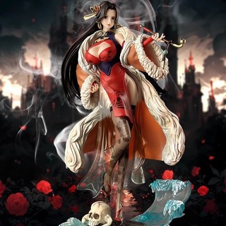 GK One Piece Qī Wǔ Hǎi Quốc Phong Hán Khắc Mô Hình Đứng Mặc Sườn Xám Trang Trí Quà Tặng Giao Hà Nội