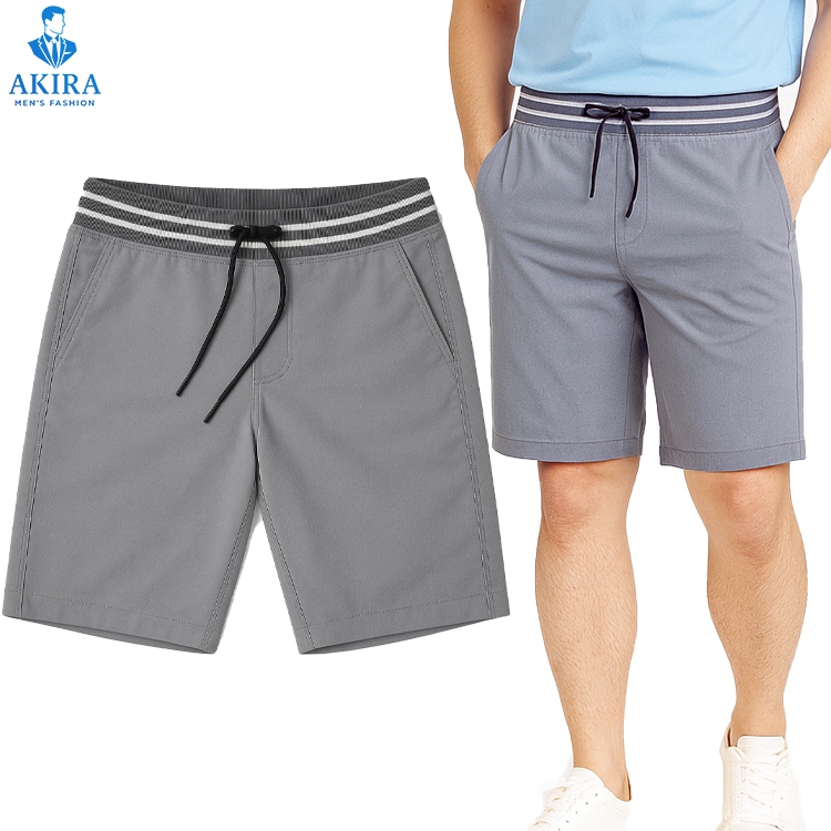 Quần short kaki nam lưng thun Thái chất co giãn vải đẹp, đường may tỉ mỉ bền màu form chuẩn Akira