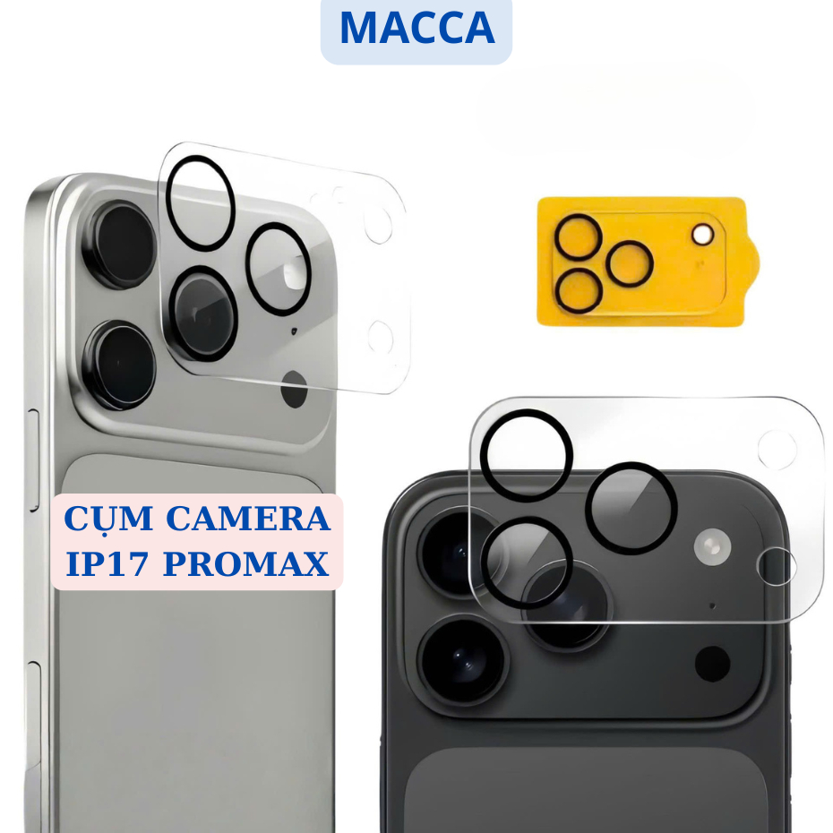 Cụm kính camera iPhone 17 Series (IP17 – IP17 Pro – IP Air – IP17 Pro ...